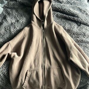 Brown Abercrombie Zip Up